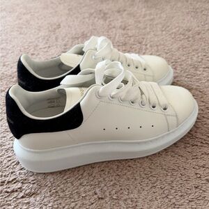 Alexander McQueen White and Black Sneakers
